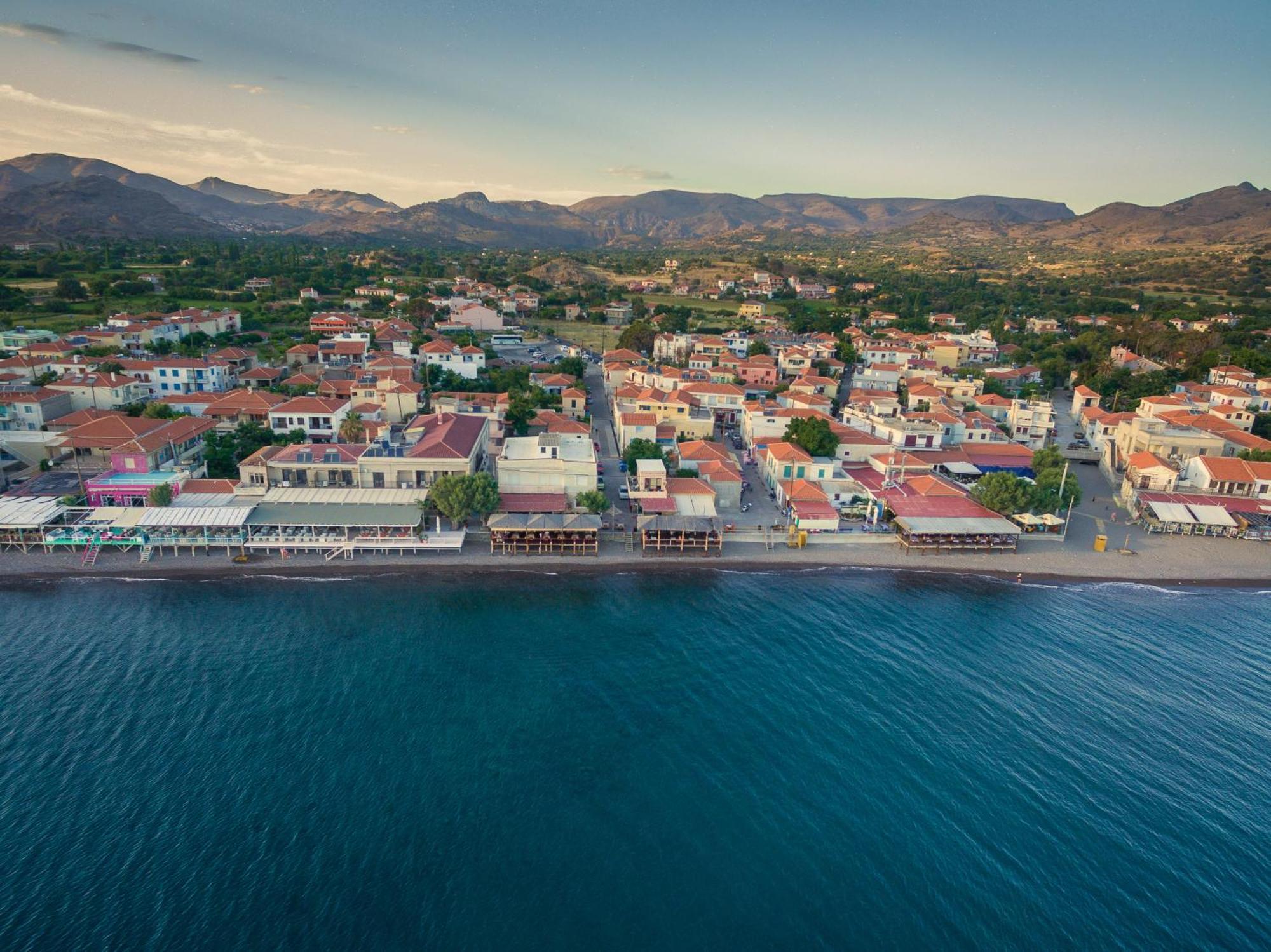 Galini Hotel Skala Eresou Ngoại thất bức ảnh