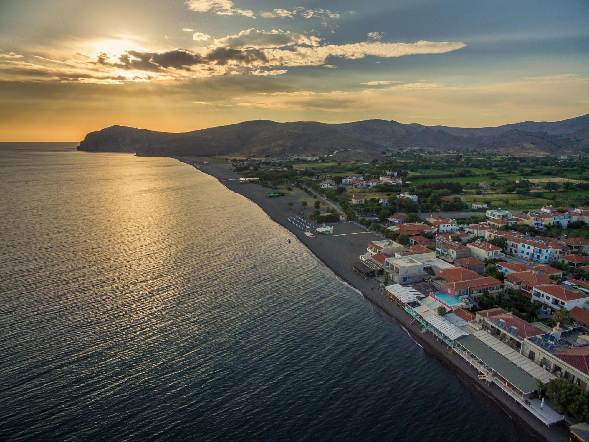 Galini Hotel Skala Eresou Ngoại thất bức ảnh